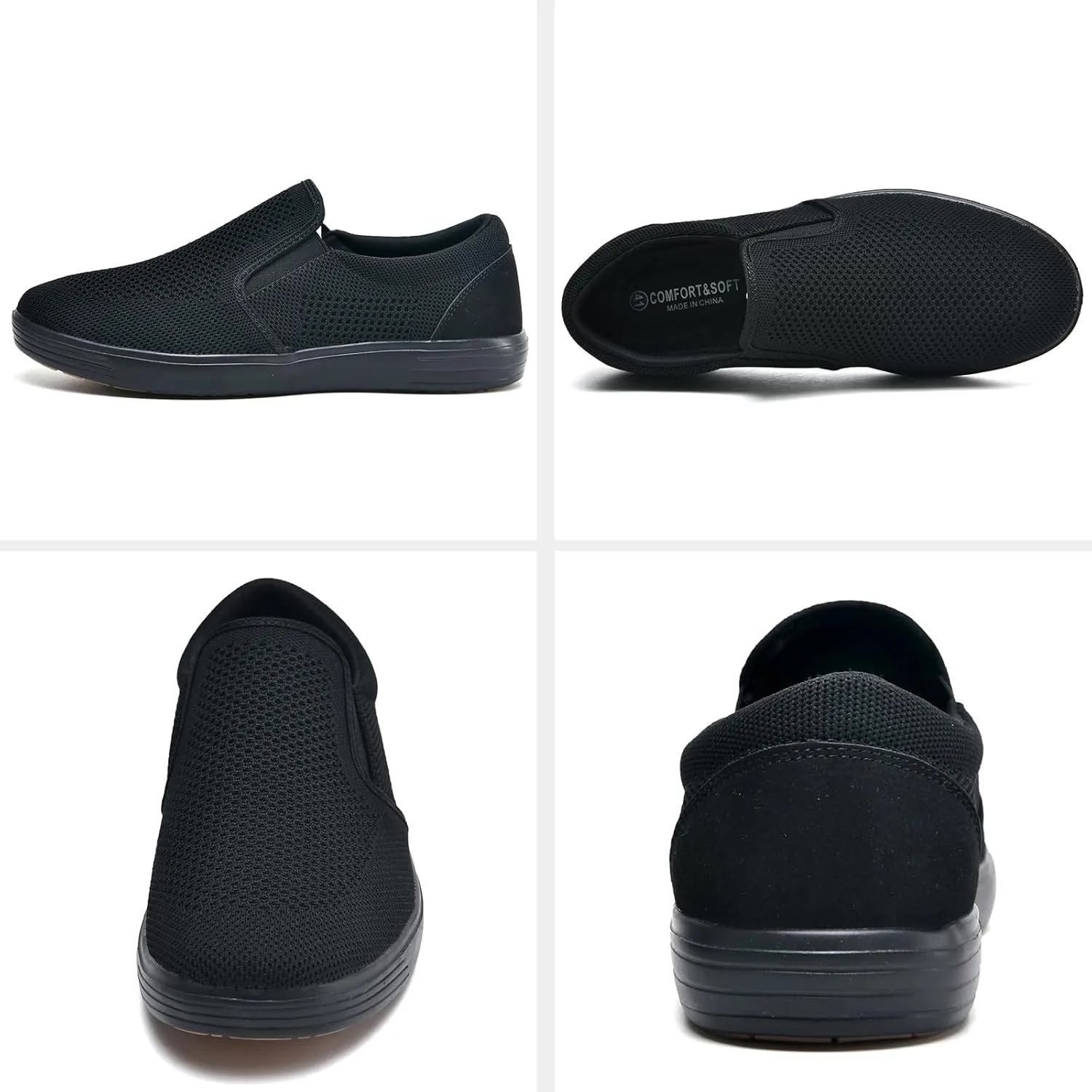 Puxowe Men's Casual Slip On Walking Shoes Mesh Comfortable Loafer