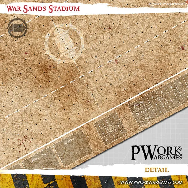PWork - Blood Bowl - War Sands Stadium - Fantasy Football Mat