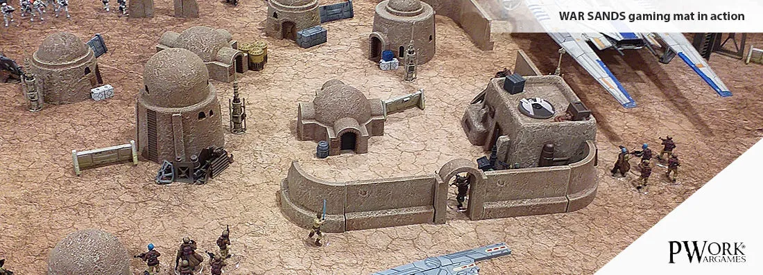 PWork - War Sands - Wargames Terrain Mat - 4X6'