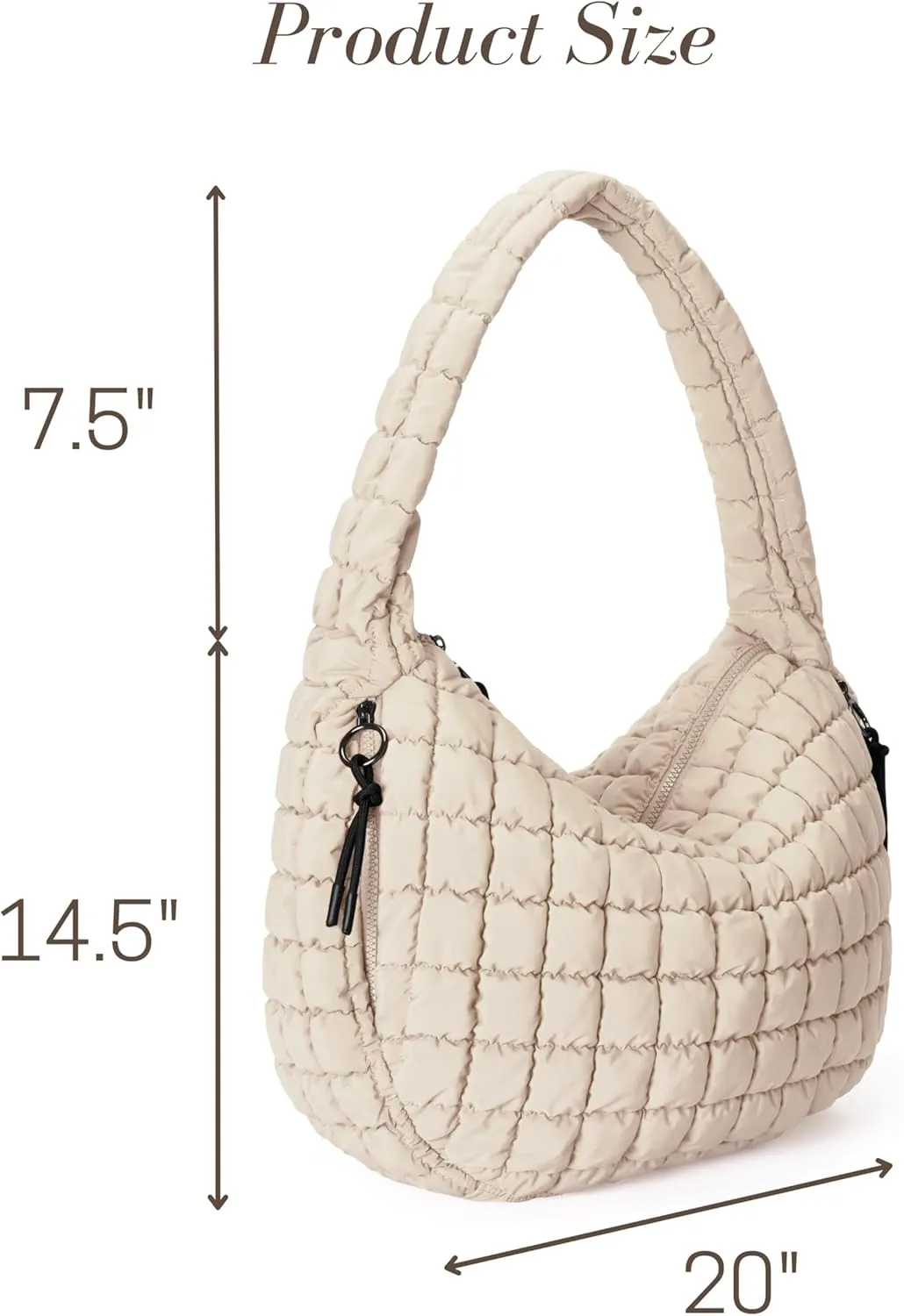 Quilted Tote Bag Large Quilting Cute Puffer Shoulder Bag Lightweight Quilted Padding Hobo Bag for Women Winter Fashion