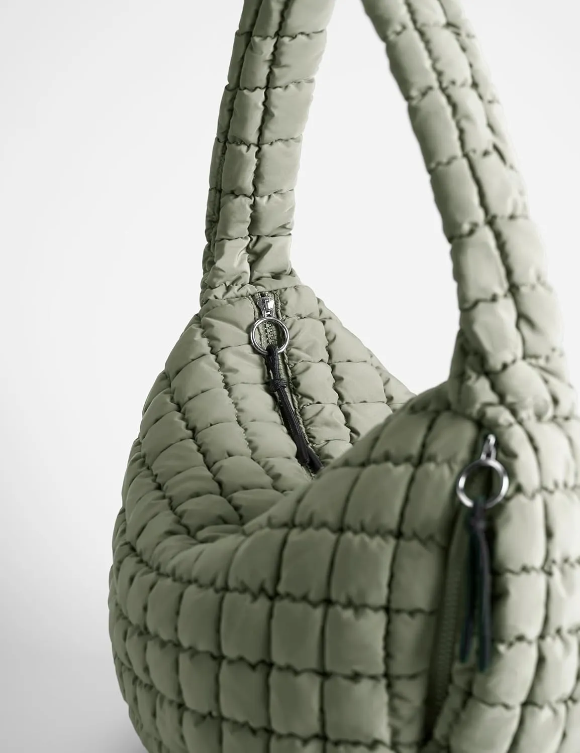Quilted Tote Bag Large Quilting Cute Puffer Shoulder Bag Lightweight Quilted Padding Hobo Bag for Women Winter Fashion