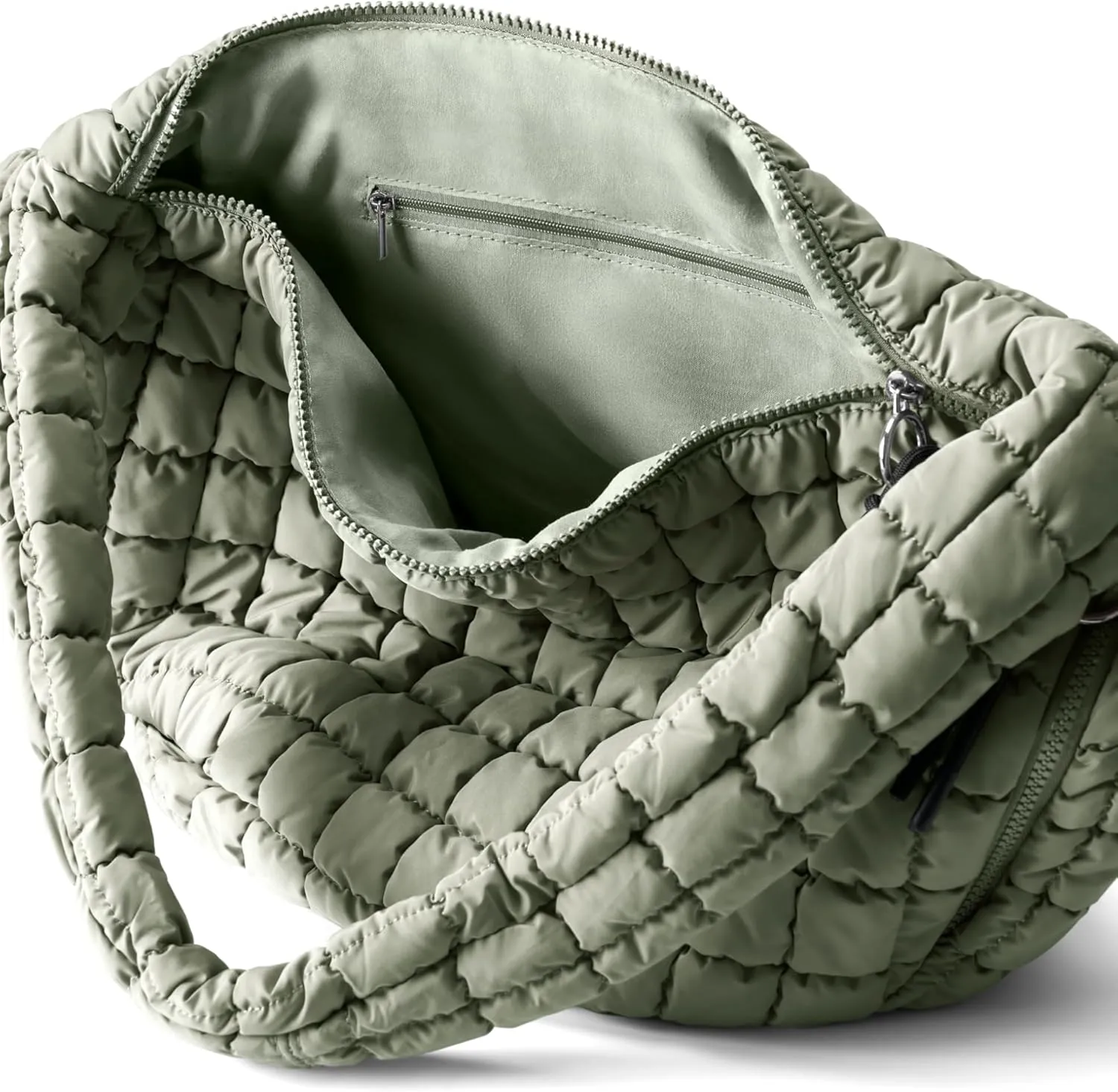 Quilted Tote Bag Large Quilting Cute Puffer Shoulder Bag Lightweight Quilted Padding Hobo Bag for Women Winter Fashion