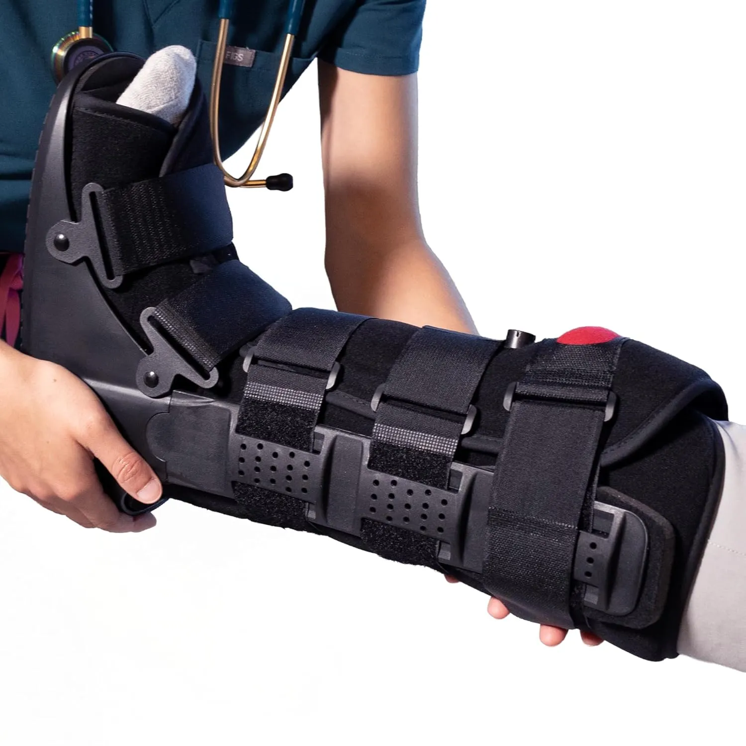 Rapid Recover Walking Boot – Medical-Grade Foot & Ankle Support with Adjustable Air Pump, Post-Op and Injury Recovery, Medium