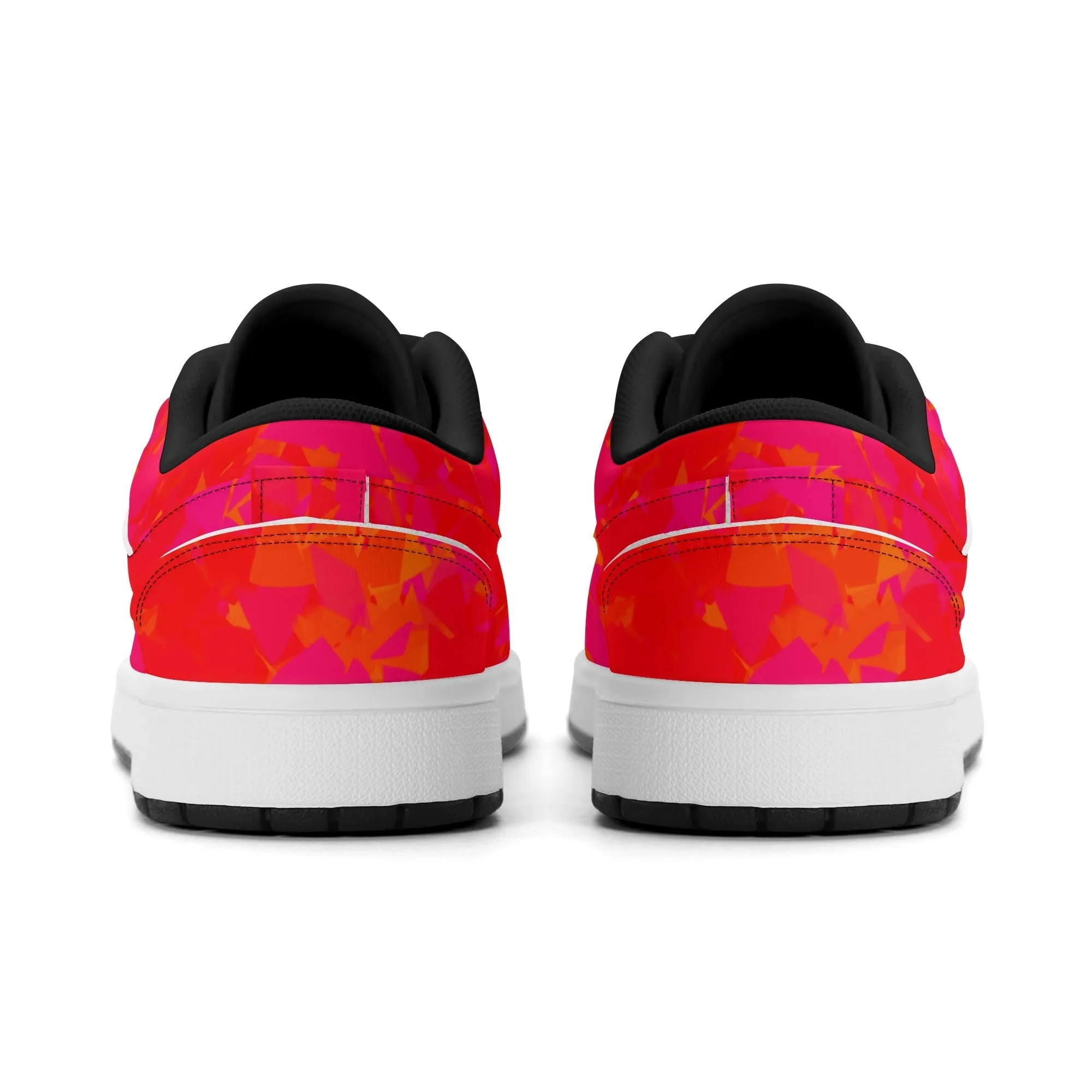 Red Crystal Low Top Leder Sneaker für Damen