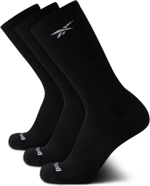 Reebok Men's Athletic Socks - 3 Pack Targeted Cushion Crew Socks - Breathable Cotton Blend Socks for Men (Shoe Size: 6-12.5)