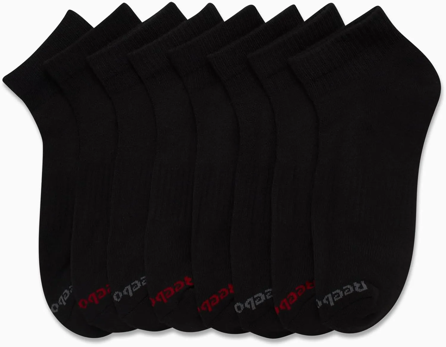 Reebok Men's Quarter Socks - 8 Pack Performance Arch Support Socks - Cushioned Athletic Socks for Men (Shoe Size: 6-12.5)