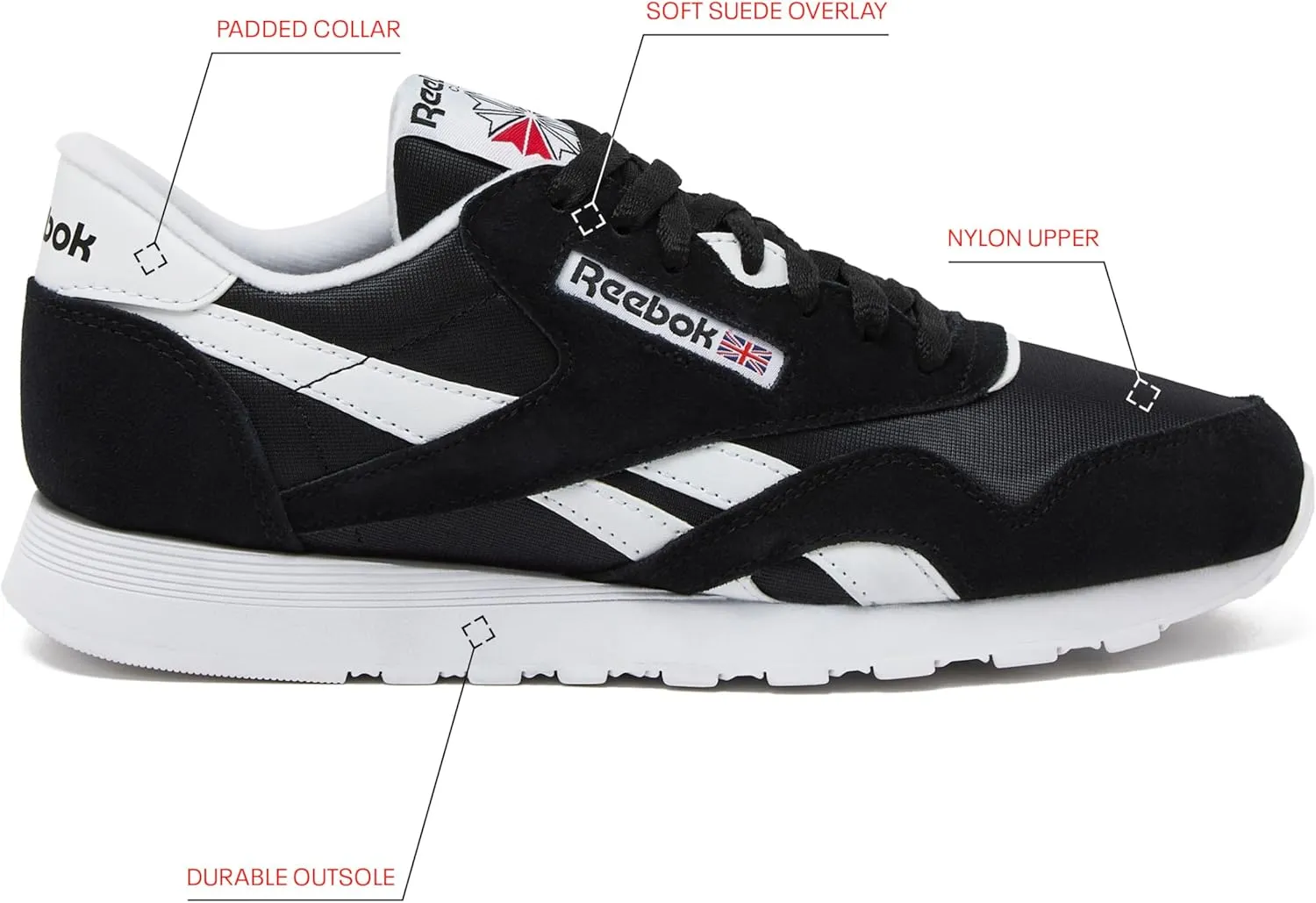 Reebok Women's CL Nylon MH Fashion Sneaker