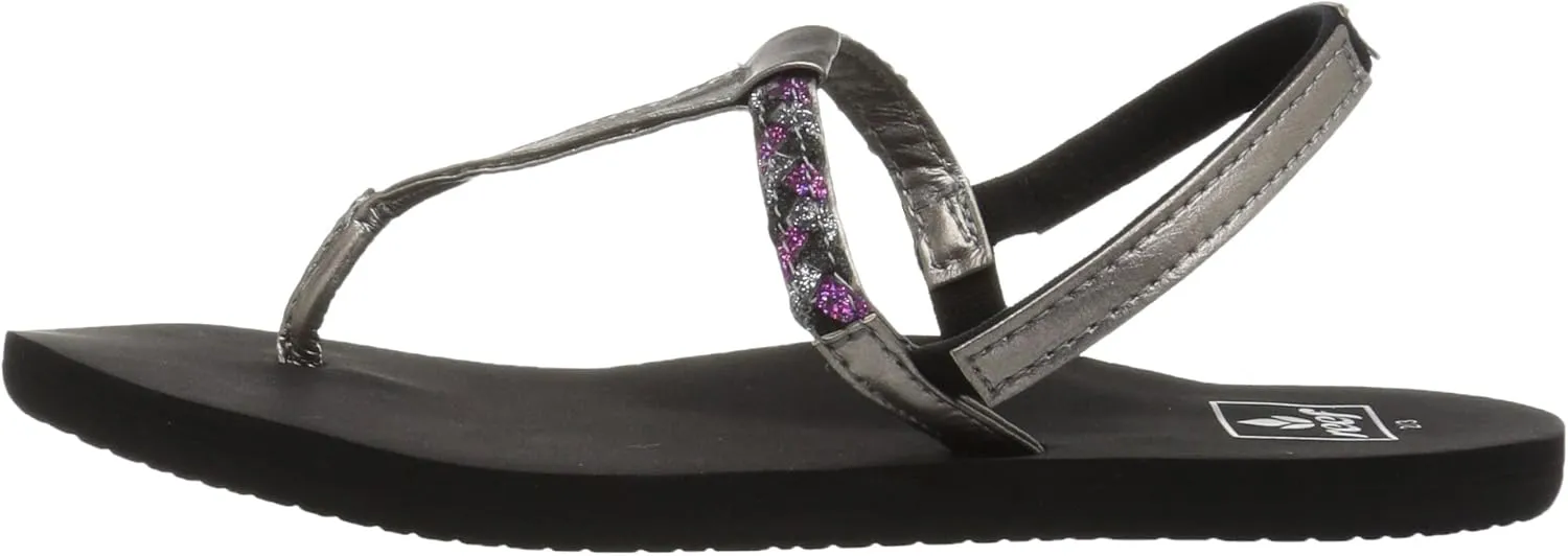 REEF Girl's Little Twisted T Flat Sandal
