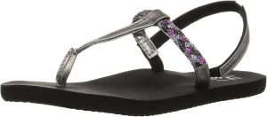 REEF Girl's Little Twisted T Flat Sandal