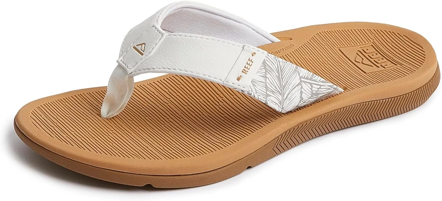 REEF Santa Ana Women's Flip Flop, Arch Support, Water Friendly, Non Marking Outsole