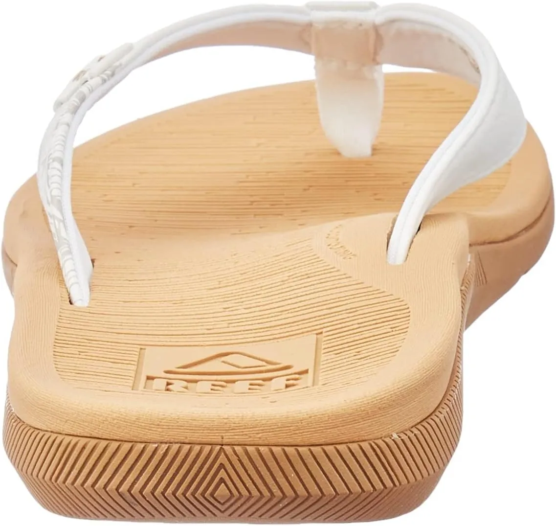 REEF Santa Ana Women's Flip Flop, Arch Support, Water Friendly, Non Marking Outsole