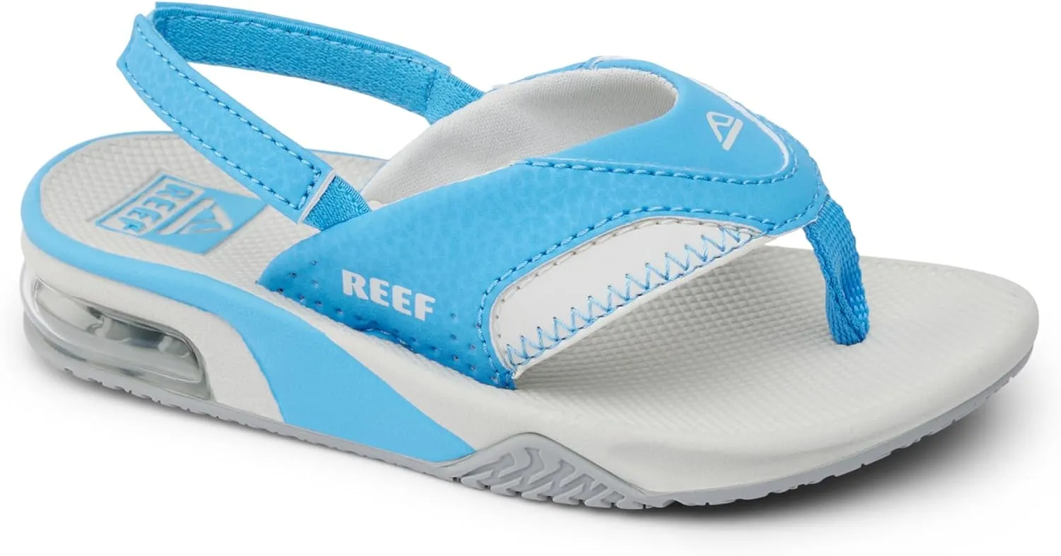 REEF Toddler/Little Kid Fanning Flip Flop, Arch Support, Durable Outsole, Water Friendly, Backstrap