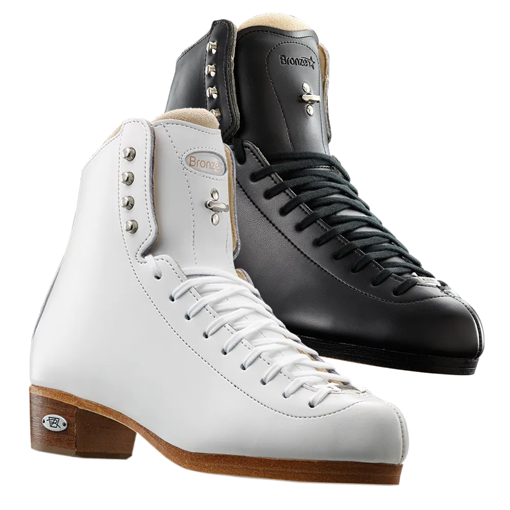 Riedell Ladies White 435 Bronze Star Ice Skating Boots