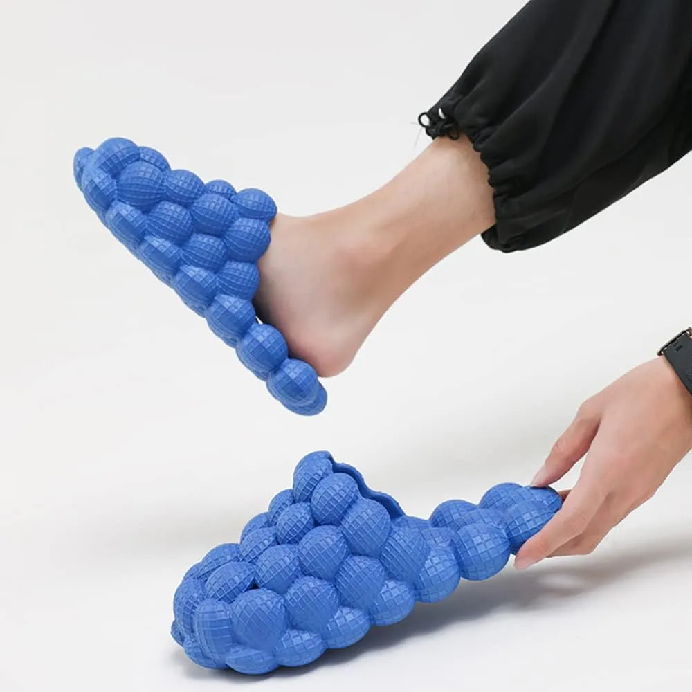 Rojeam House Slippers for Women and Men EVA Shower Shoes Massage Bubble Slides Bathroom Sandals