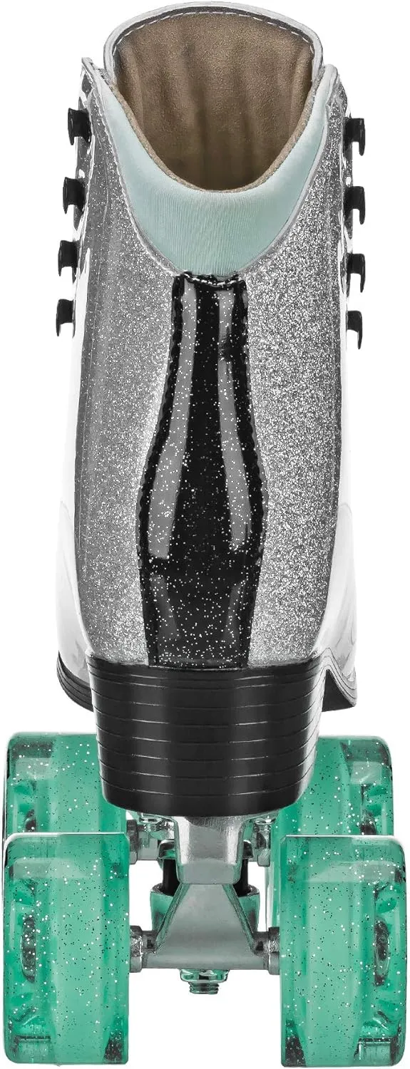 Rollr GRL Astra by Pacer, Freestyle Glitter Roller Skates for Women, Beginners and Intermediate, Indoor Outdoor Skates