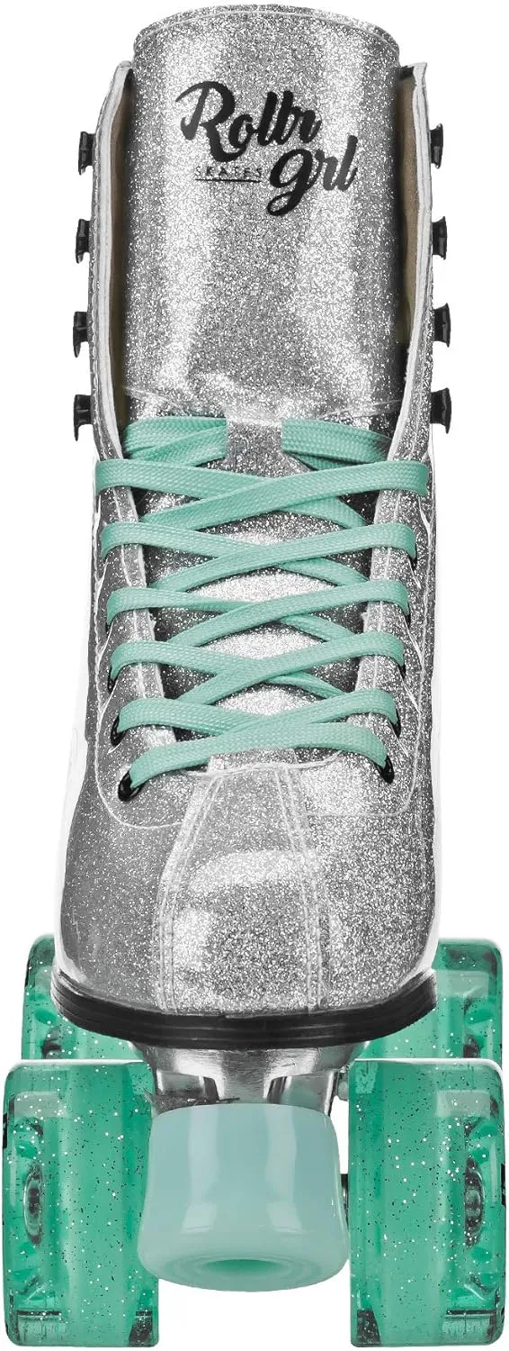 Rollr GRL Astra by Pacer, Freestyle Glitter Roller Skates for Women, Beginners and Intermediate, Indoor Outdoor Skates