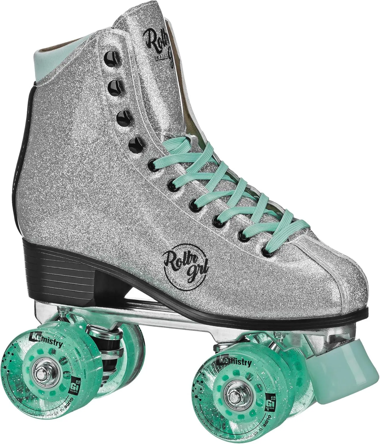 Rollr GRL Astra by Pacer, Freestyle Glitter Roller Skates for Women, Beginners and Intermediate, Indoor Outdoor Skates