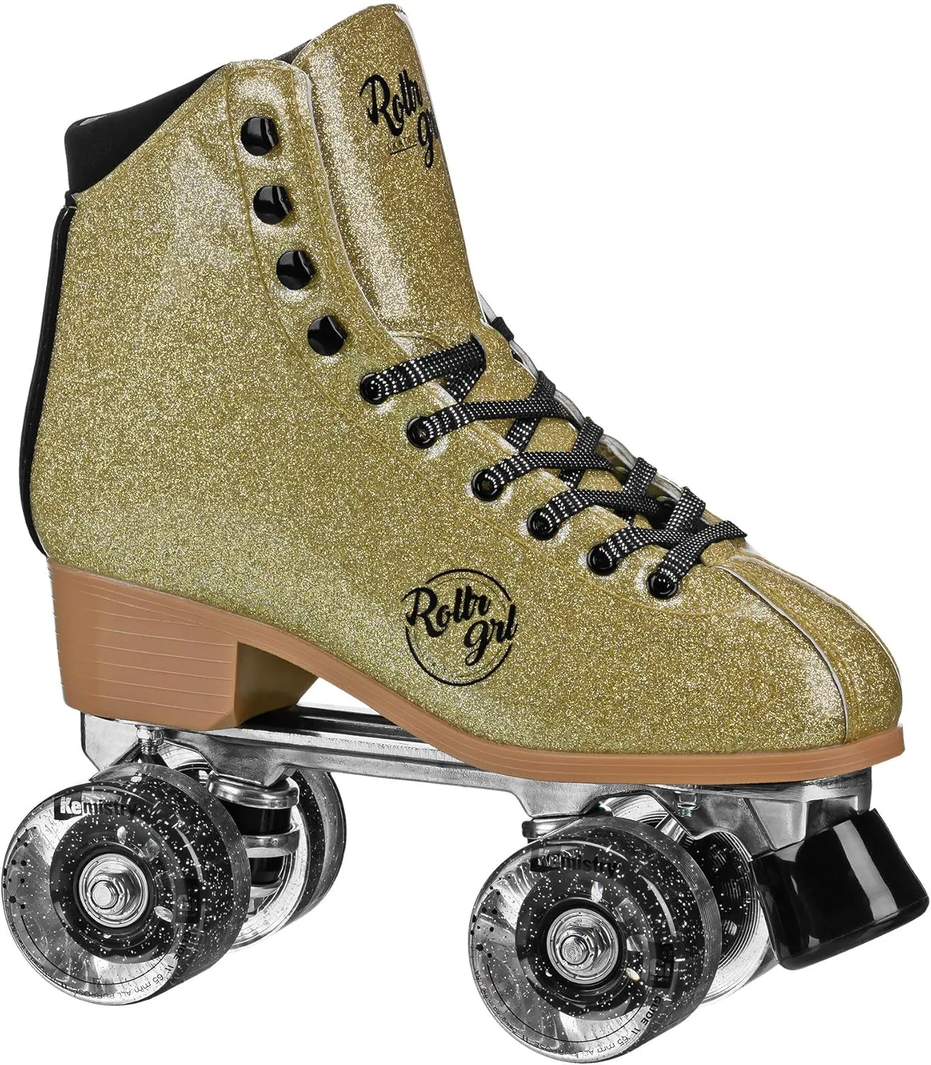 Rollr GRL Astra by Pacer, Freestyle Glitter Roller Skates for Women, Beginners and Intermediate, Indoor Outdoor Skates