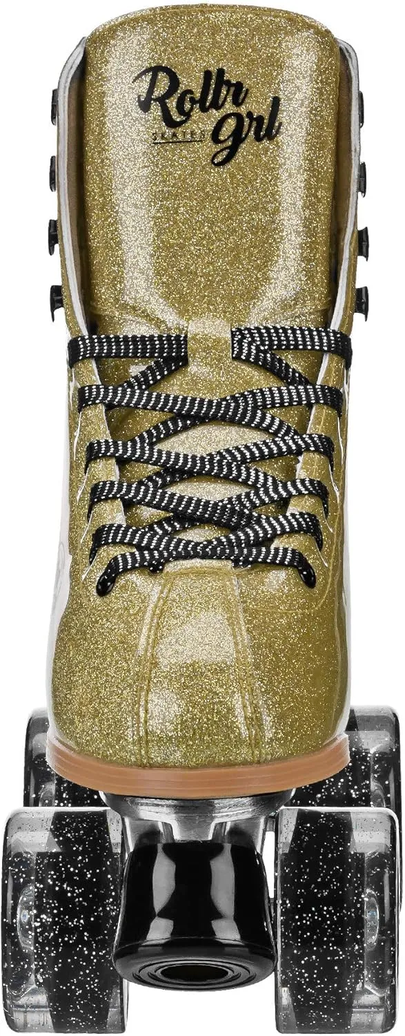 Rollr GRL Astra by Pacer, Freestyle Glitter Roller Skates for Women, Beginners and Intermediate, Indoor Outdoor Skates