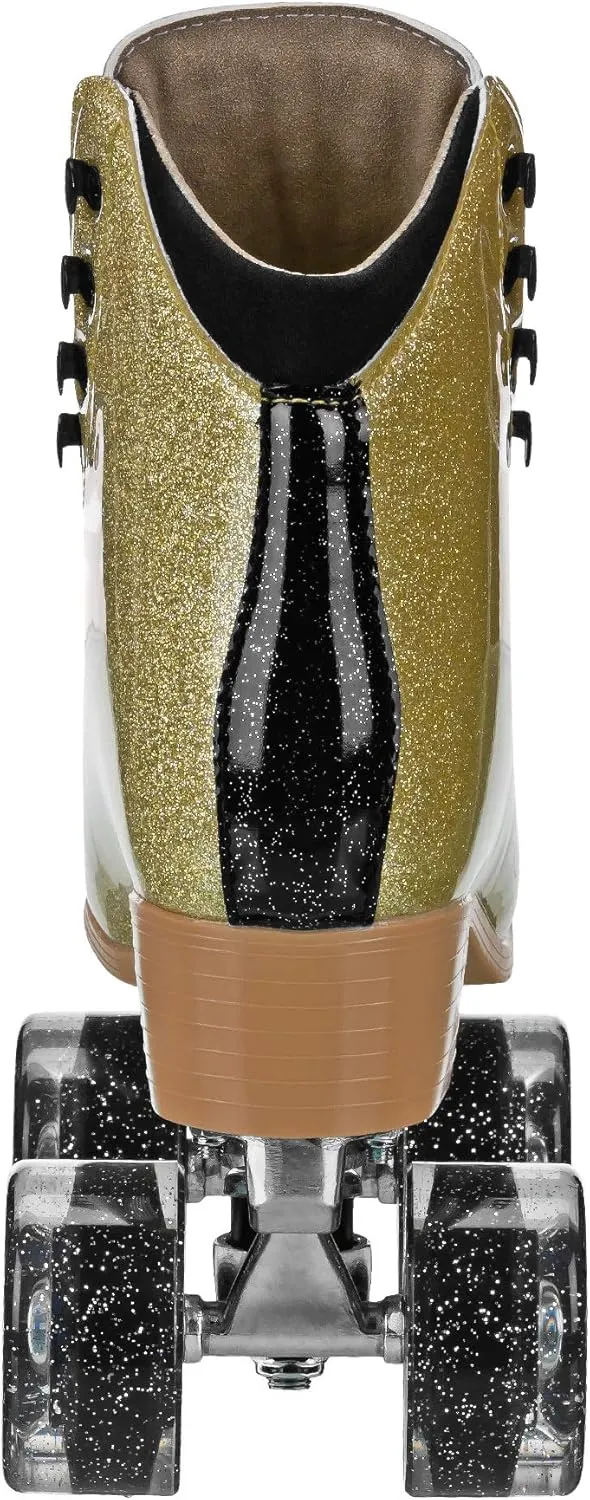 Rollr GRL Astra by Pacer, Freestyle Glitter Roller Skates for Women, Beginners and Intermediate, Indoor Outdoor Skates