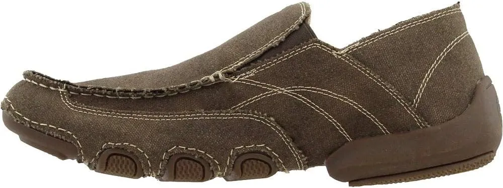 ROPER Mens Dougie Slip On Casual Shoes - Brown