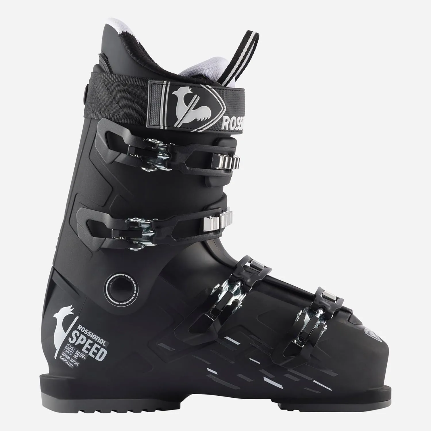 Rossignol Speed 80 HV  - Ski Boots for Men - Relaxed Fit Snow Ski Boots - Black