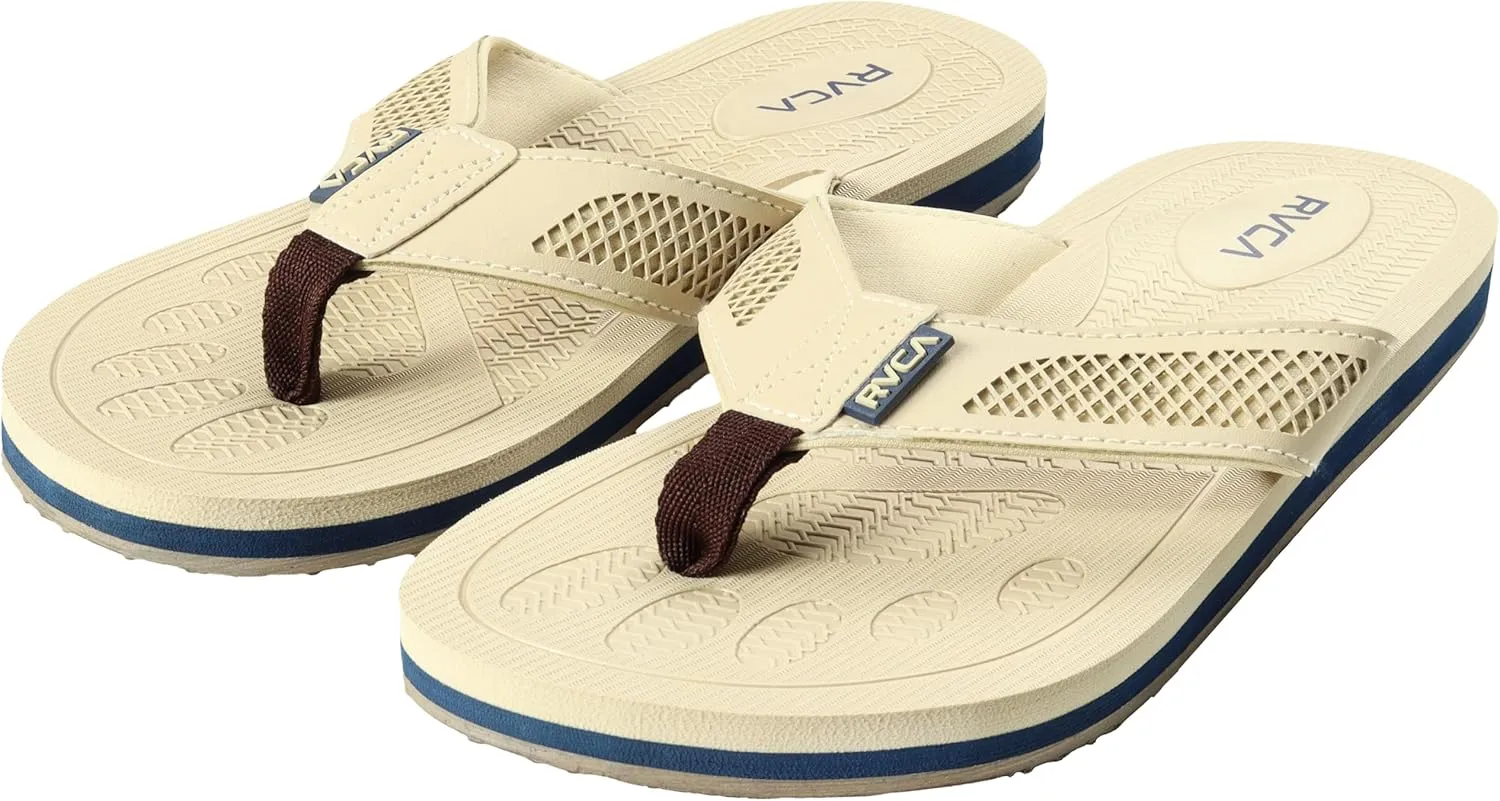 RVCA Perforated T-Bar Sandals - Breathable, Cushioned, and Durable Footwear