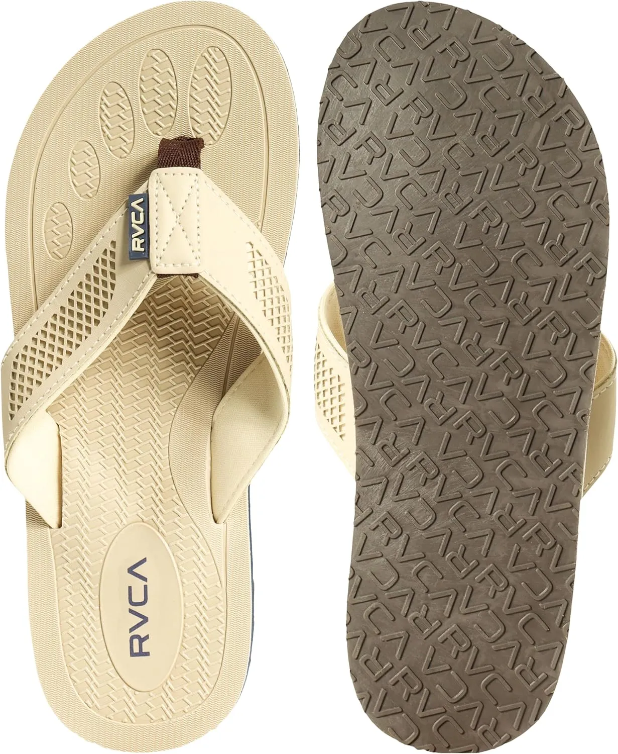RVCA Perforated T-Bar Sandals - Breathable, Cushioned, and Durable Footwear