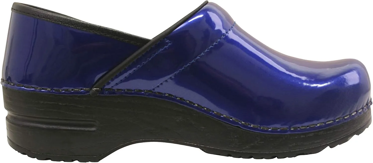 Sanita Pro Patent Wide Professional Clogs for Women - Arch Support, Durable, Closed-Back Slip-On Shoes