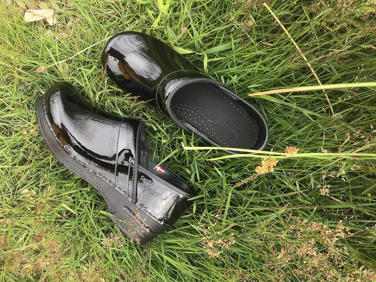 Sanita Pro Patent Wide Professional Clogs for Women - Arch Support, Durable, Closed-Back Slip-On Shoes
