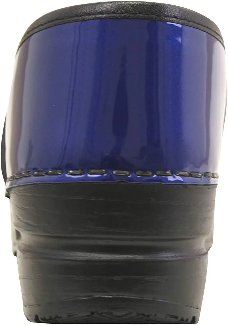 Sanita Pro Patent Wide Professional Clogs for Women - Arch Support, Durable, Closed-Back Slip-On Shoes