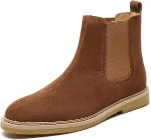 Santimon Men's Chelsea Boots Casual Chukka Ankle Boots Classic Elastic Dress Boots for Men
