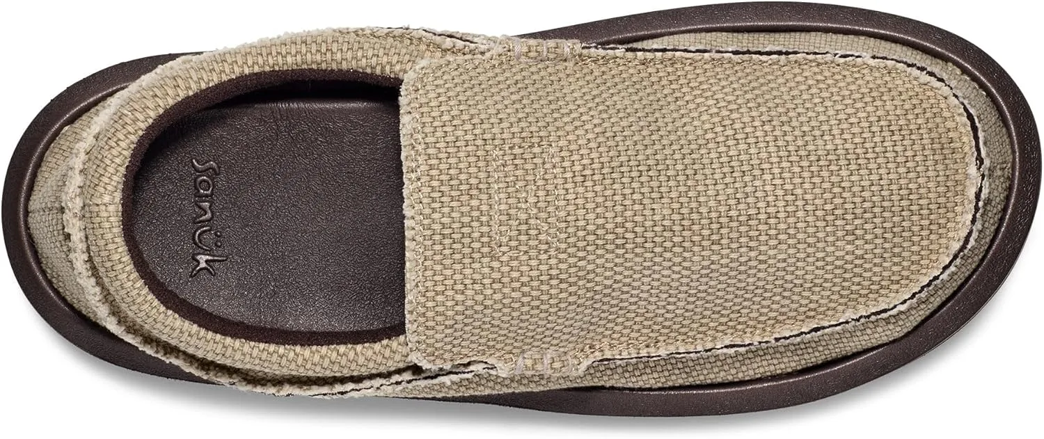 Sanuk Mens Chiba Loafers for Men | Mens Shoes | Slip On Shoes for Men | Men's Slip-on Loafers | Comfort Foam Footbed