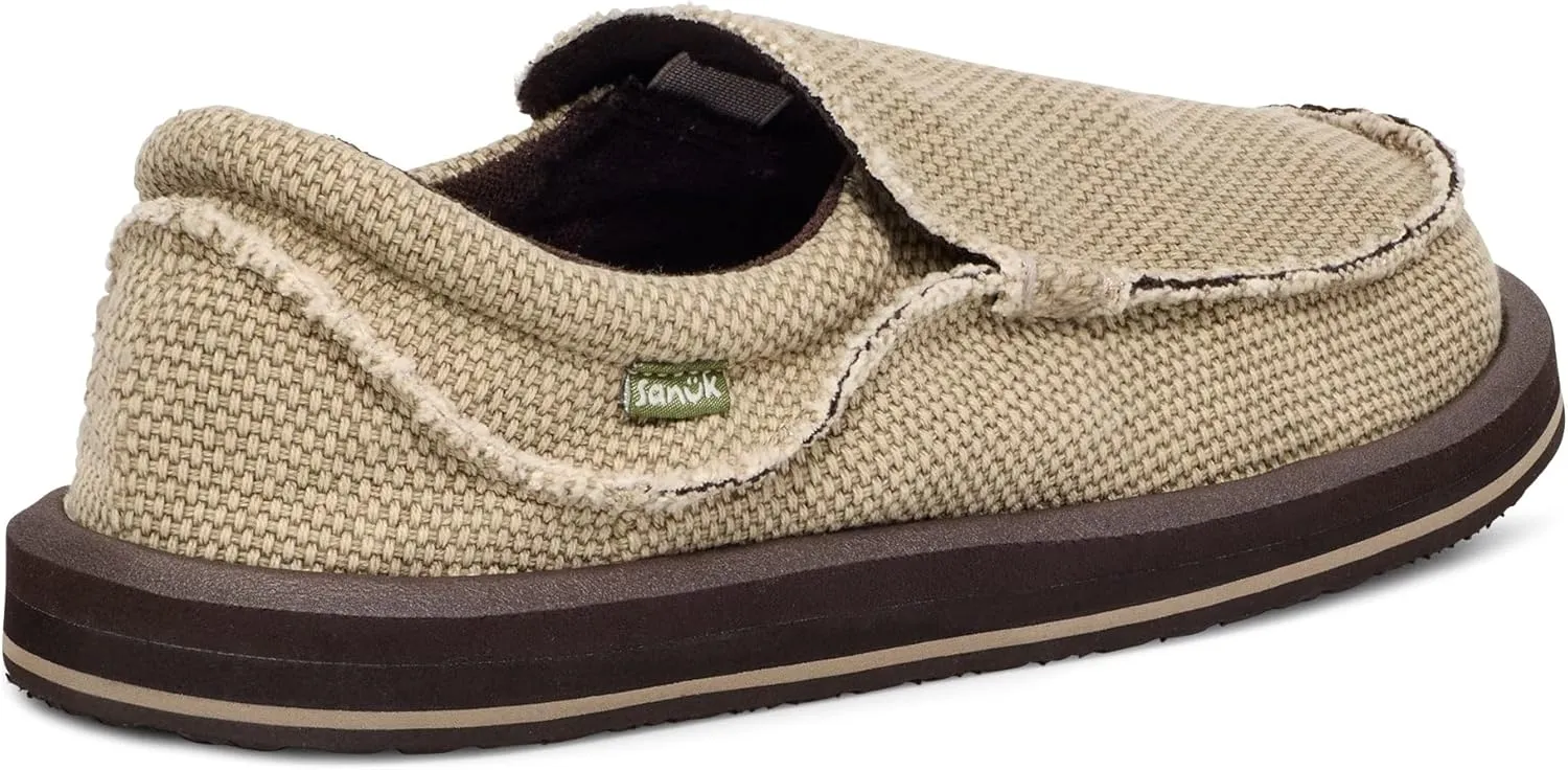 Sanuk Mens Chiba Loafers for Men | Mens Shoes | Slip On Shoes for Men | Men's Slip-on Loafers | Comfort Foam Footbed