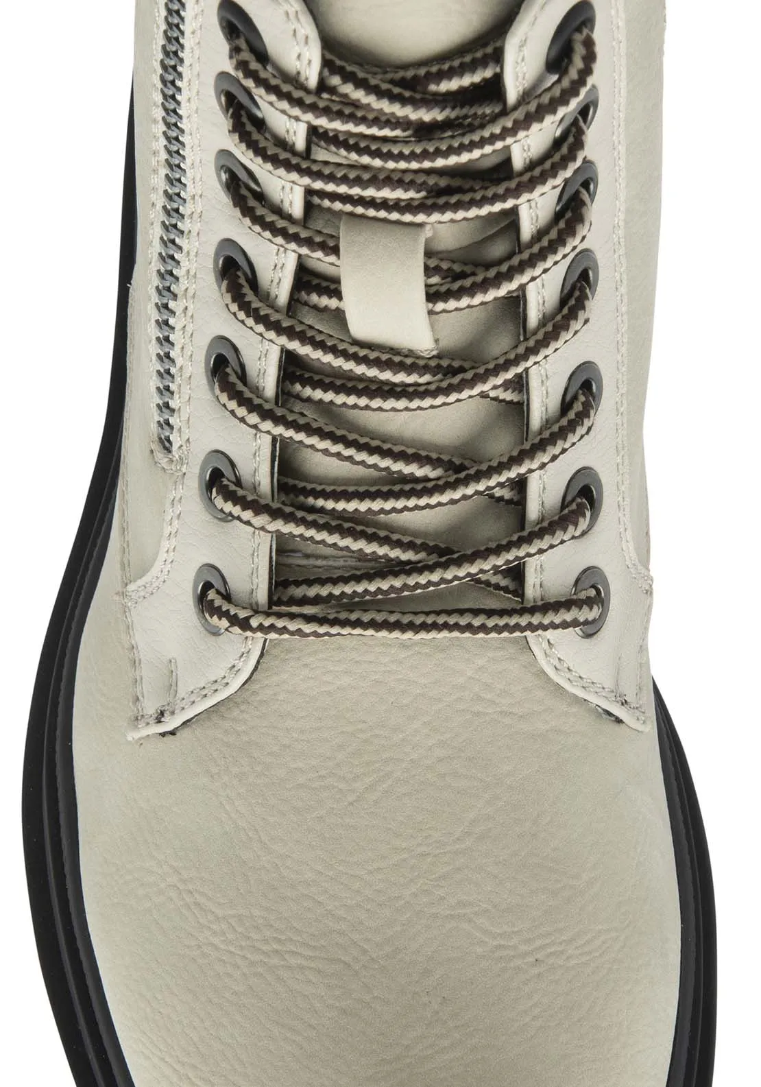 Saundra Ladies Waterproof Ankle Boot - Winter White