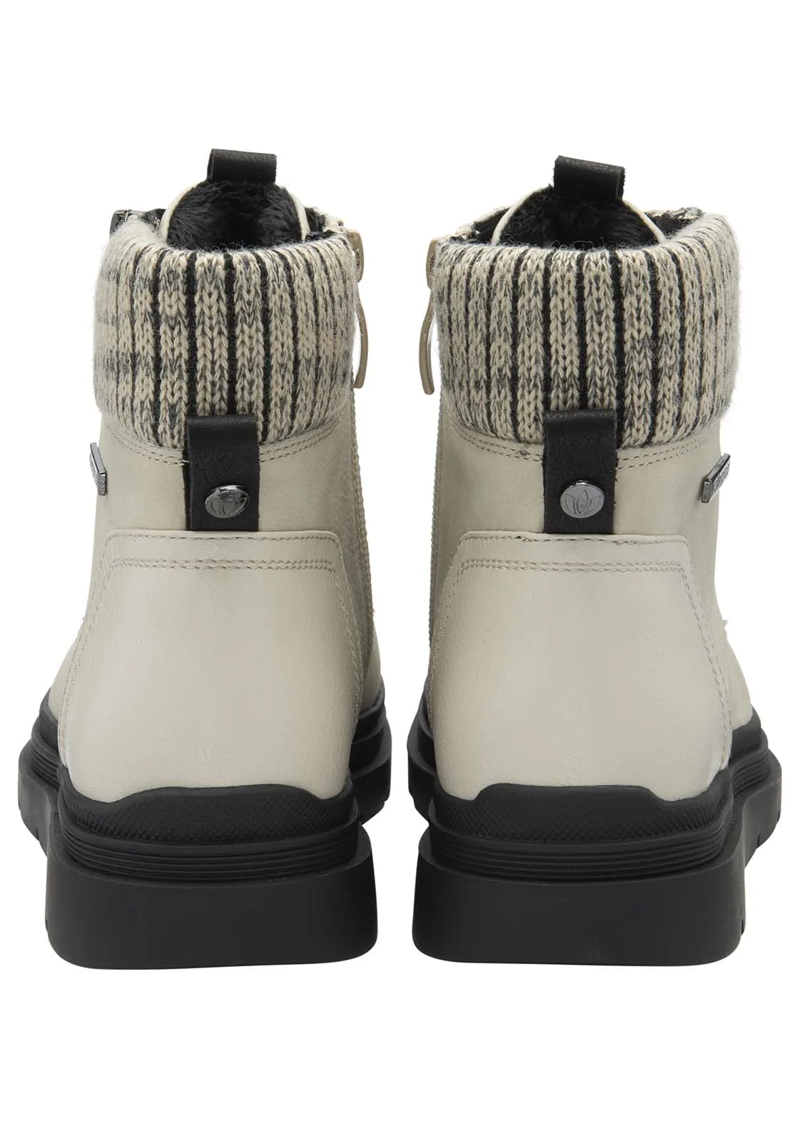 Saundra Ladies Waterproof Ankle Boot - Winter White