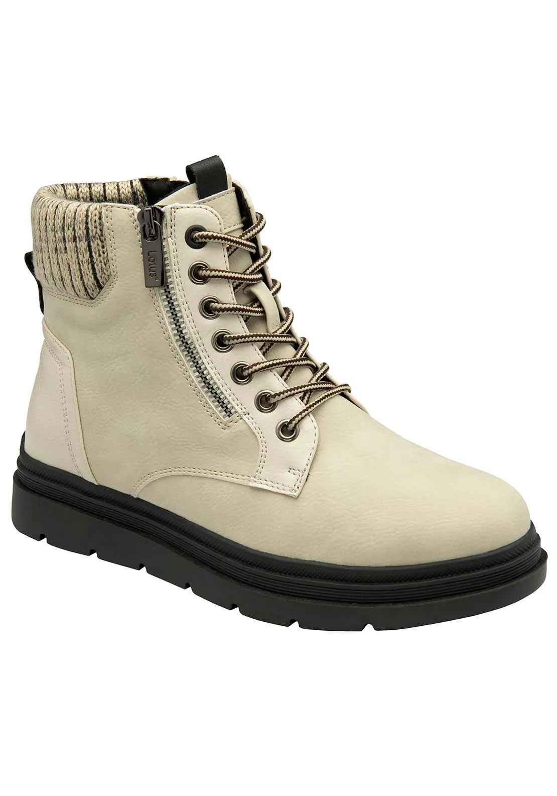 Saundra Ladies Waterproof Ankle Boot - Winter White
