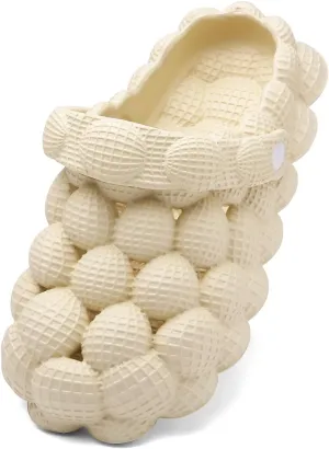 Scecocrs Bubble Slides for Adult and Kids, Boys Girls Men Women Garden Clogs Shoes, Cushioned Massage Golf Ball Slides Platform Comfortable Bubble Slipper Sandal