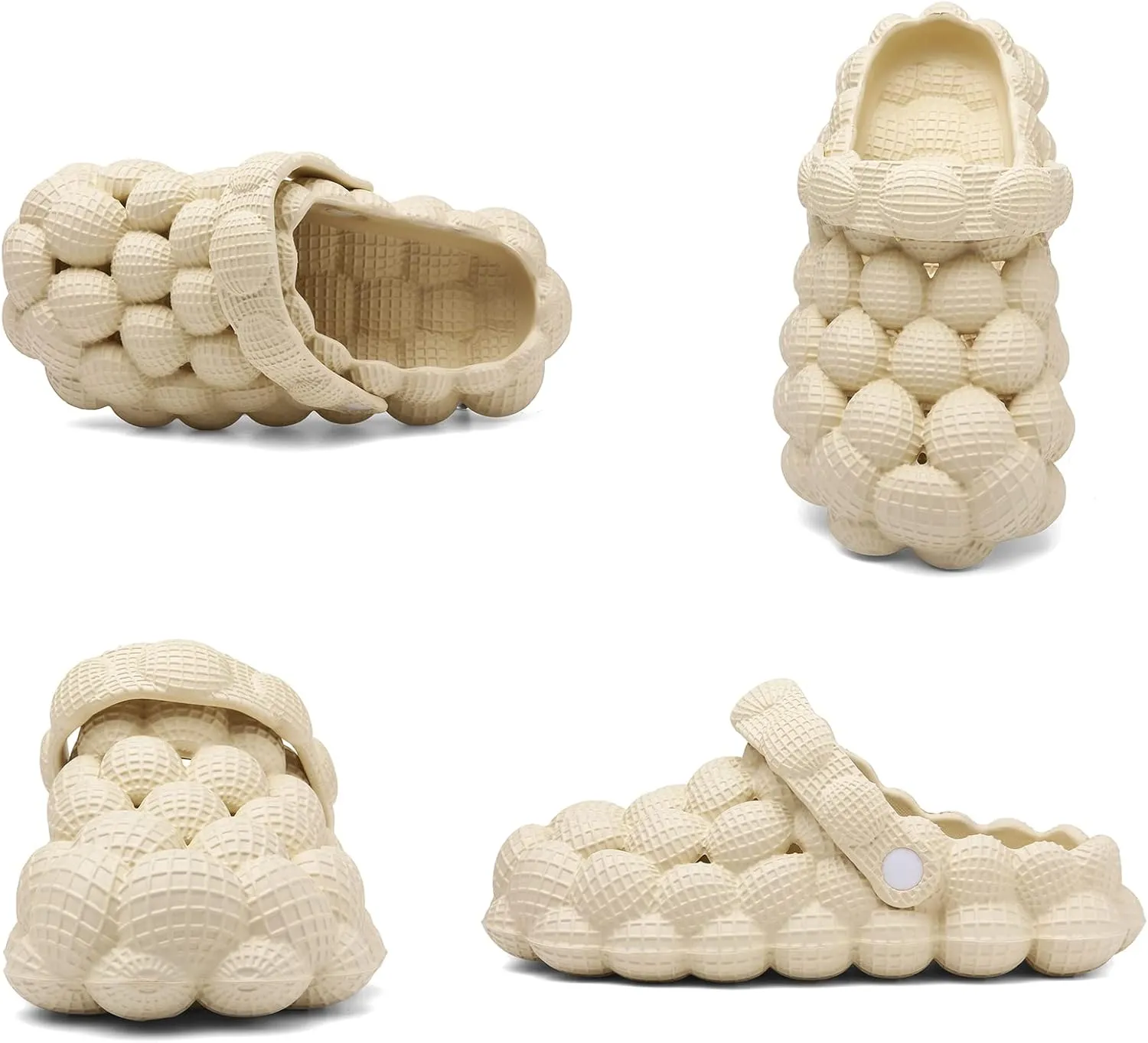 Scecocrs Bubble Slides for Adult and Kids, Boys Girls Men Women Garden Clogs Shoes, Cushioned Massage Golf Ball Slides Platform Comfortable Bubble Slipper Sandal