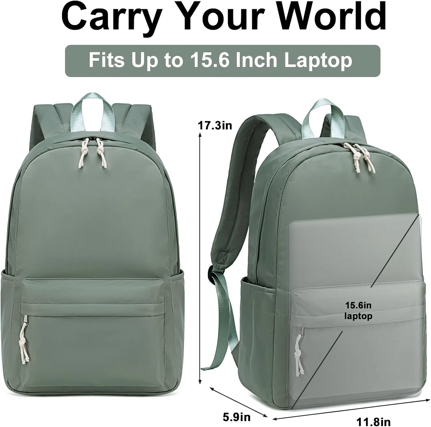 School Backpack for Teen Girls Women Laptop Backpack College Bookbags Middle School Travel Work Commuter Back Pack