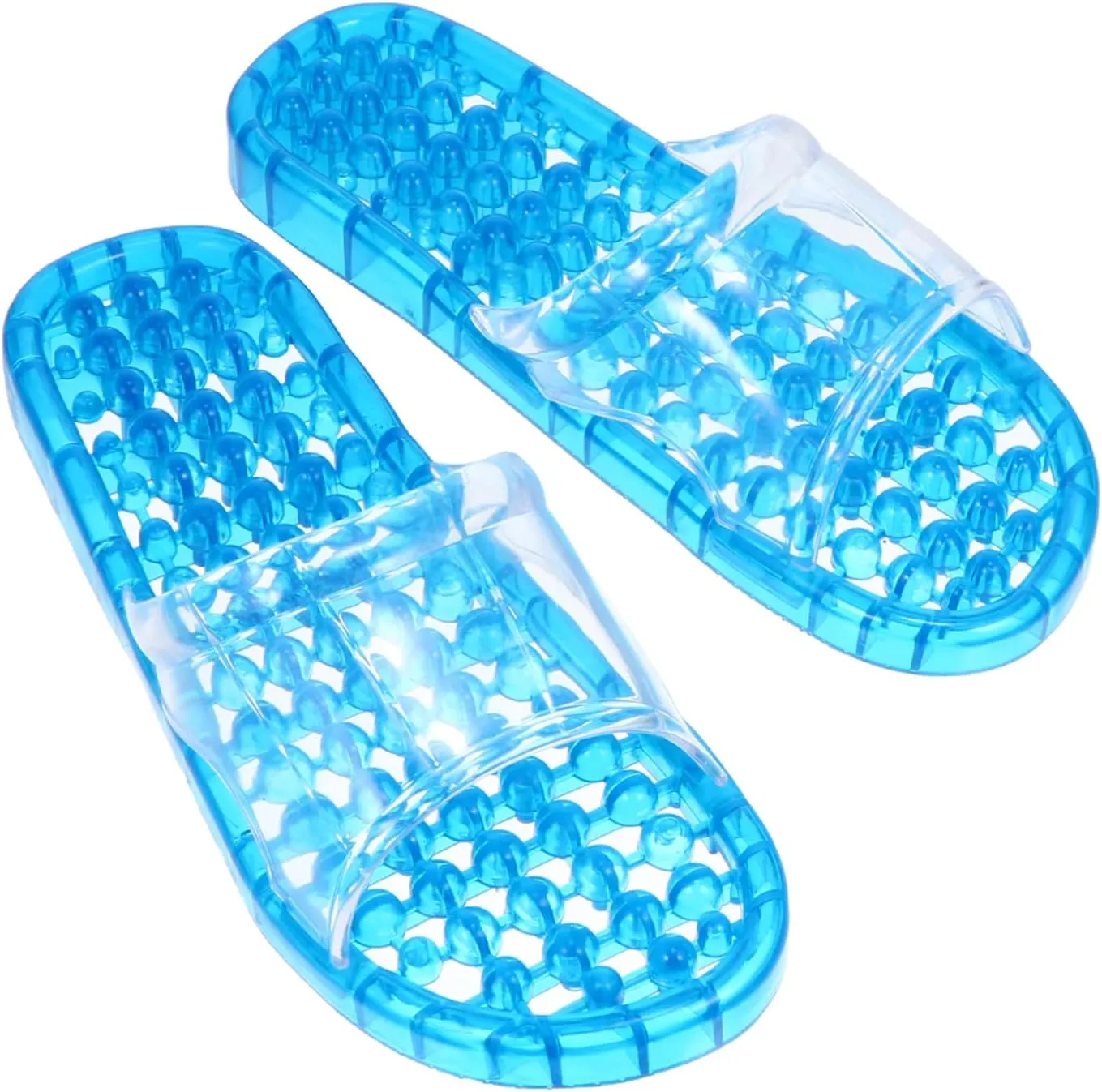 SECFOU Men's Home Slippers Shower Slippers Fresh Style Bathing Shower Slippers Breathable Material