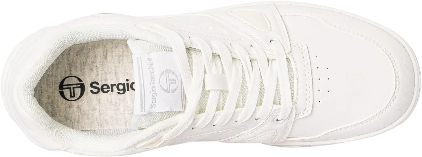Sergio Tacchini Men's Milano Synthetic Casual Trainers, Pure White