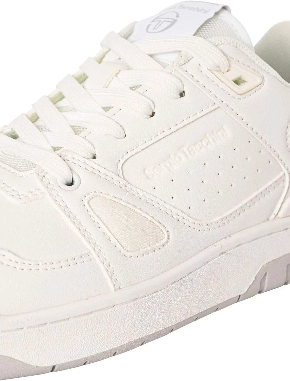 Sergio Tacchini Men's Milano Synthetic Casual Trainers, Pure White