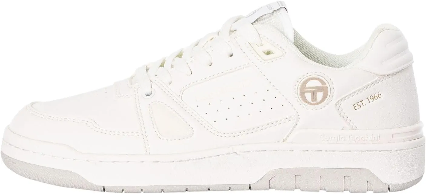 Sergio Tacchini Men's Milano Synthetic Casual Trainers, Pure White