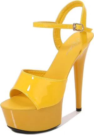 Sexy Slim High Heel Party Women Shoes High Heels Chunky Heels Fashion Shoes Toe Sandals for Women