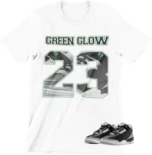 Shirt to Match Jordan 3 Green Glow Sneakers, Men's Graphic Tee.