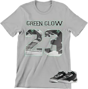 Shirt to Match Jordan 3 Green Glow Sneakers, Men's Graphic Tee.