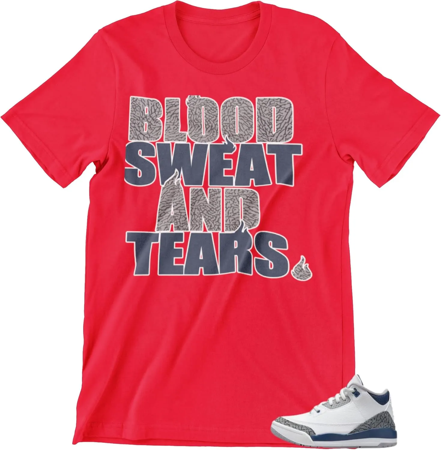 Shirt to Match Jordan 3 Retro Midnight Navy Men's Graphic Tees