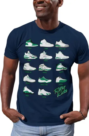 Shirt to Match Jordan Lucky Green Retro Jordan Sneakers 1 2 3 4 5 6 7 8 9 10 11 12 13, Tee to Match Jordans