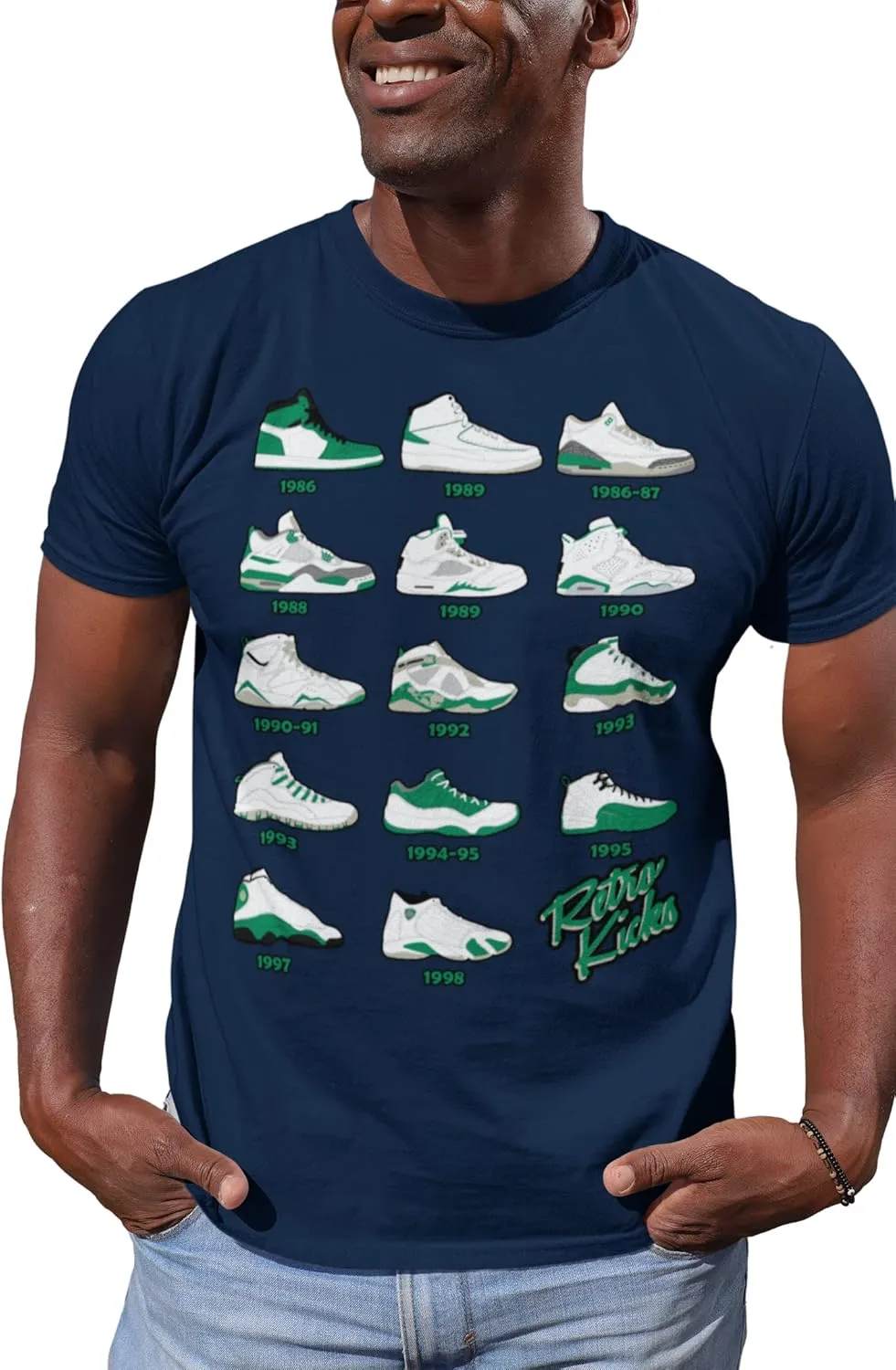 Shirt to Match Jordan Lucky Green Retro Jordan Sneakers 1 2 3 4 5 6 7 8 9 10 11 12 13, Tee to Match Jordans